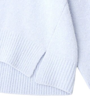 YECCA VECCA スリットタートルネックニット Sax