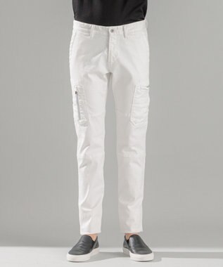 JOSEPH HOMME 新色・新型【抜群のストレッチ性/光沢素材】ハイパワーソフトストレッチ デザインパンツ/ STICK DESIGN ホワイト系