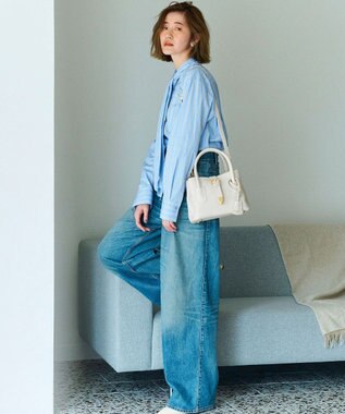 TOPKAPI 【Breath TOPKAPI】RIPPLE リプル バックル ショルダー付き ミニ トートバッグ オフ