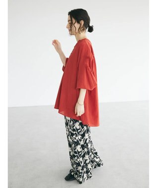 CRAFT STANDARD BOUTIQUE ジョーゼットスキッパーシャツ Red