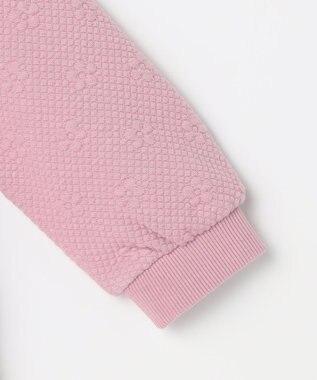 組曲 KIDS 【90-100㎝】フラワーキルト トレーナー ラベンダー