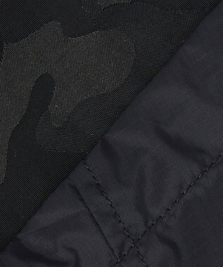 JOSEPH ABBOUD MOUNTAIN 【UNISEX】リサイクルナイロンリップ コート ブラック系