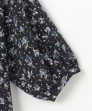 組曲 S フラワードットプリント ブラウス ブラック系5