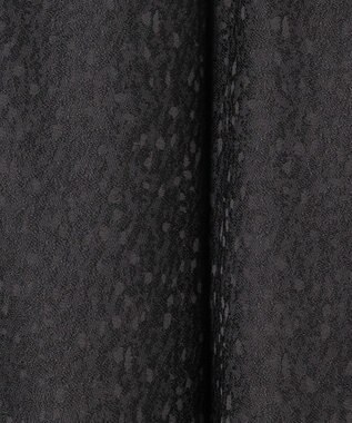 23区 S 【洗える】ジオメトリックジャカード タックフレア スカート ブラック系