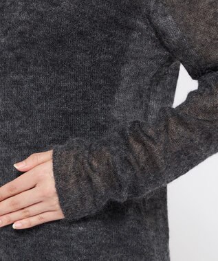 uncrave モヘアニット トップス（uncrave WHITE） チャコール