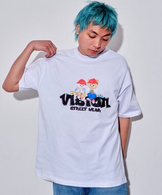 WEGO 【ユニセックス着用ITEM/MLサイズ展開】別注VISIONベアグラフィックT（SS） ホワイト