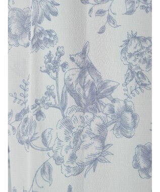 earth music&ecology 隠れバンビ花柄ワンピース Blue