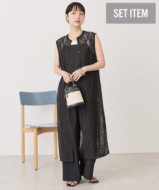 AMERICAN HOLIC 【2点セット】ロングレースジレ+サロペット