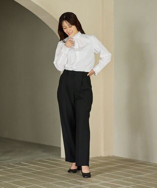 #Newans フリルカラーノーブルブラウス ホワイト