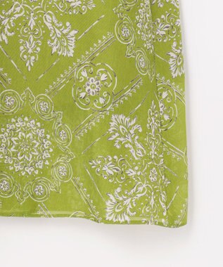 自由区 S 【カタログ掲載】ロータスタイルプリント ワンピース ピスタチオ