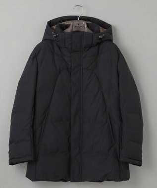 GOTAIRIKU 【仕事で着用可】MINOTECH メランジラミネート ダウンコート(23年モデル) ブラック系