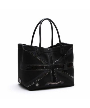 A.D.M.J. 【魔法の様に軽い】マジックライト/ユニオンジャックキューブトート34cm NEGRO
