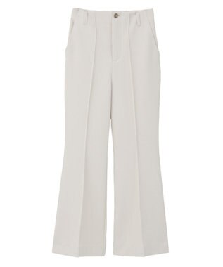 earth music&ecology センターシームフレアパンツ Ecru