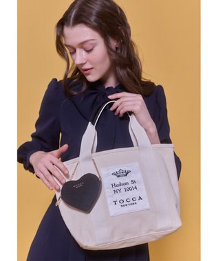 TOCCA 【WEB＆一部店舗限定】TOCCA AVENUE CANVASTOTE キャンバス トートバッグ アイボリー系