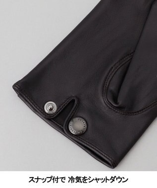 GOTAIRIKU スナップ付にアップデート【スマホ対応】シープレザー  グローブ（25年モデル） ブラック系