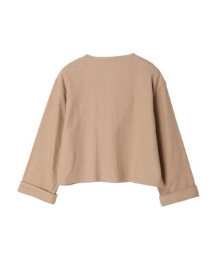 earth music&ecology 金釦スラブカーディガン Beige