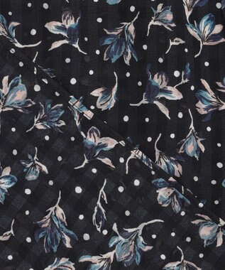 組曲 S フラワードットプリント ブラウス ブラック系5