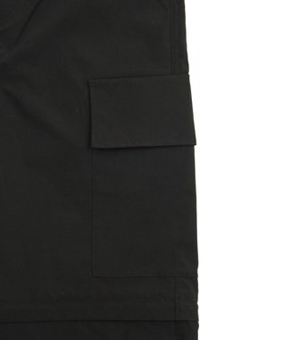 WEGO 【MLサイズ展開】2WAYリップストップカーゴパンツ ブラック