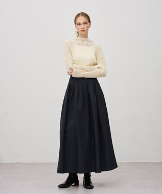 uncrave ヴィンテージタフタ フレアスカート ブラック