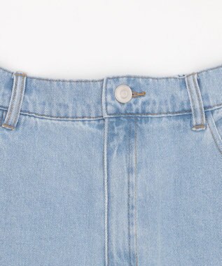 WEGO 【ウエストゴム/楽ちん】サマーデニムサイドリボンパンツ デニム淡色