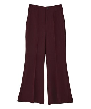 earth music&ecology センターシームフレアパンツ Ecru