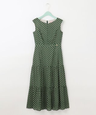 TOCCA 【洗える】MELODY ロング丈ドレス グリーン系5