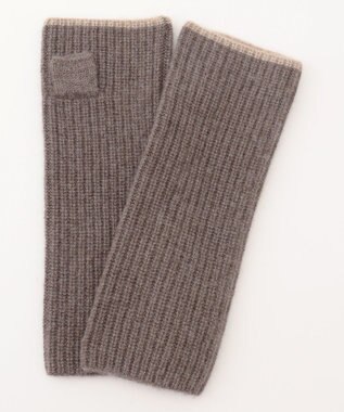 J.PRESS LADIES ピュアカシミヤ アームウォーマー ブラウン系