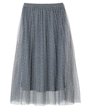 Green Parks Ｂ．チュールｐｔプリーツスカート Black