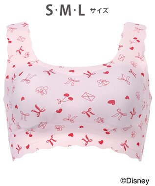 WACOAL ノンワイヤーブラ [GOCOCi][ワコール] Disneyコレクション 伸びのよい素材を使用 立体的なバストシルエット ゴコチ ハーフトップ ブラトップ レディース CGG537 /ワコール