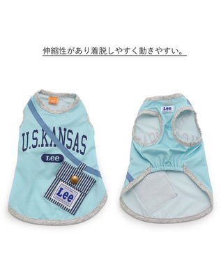 PET PARADISE Ｌｅｅ Tシャツ 【小型犬】 ポーチ ブルー ピンク クールマックスエコメイド ブルー