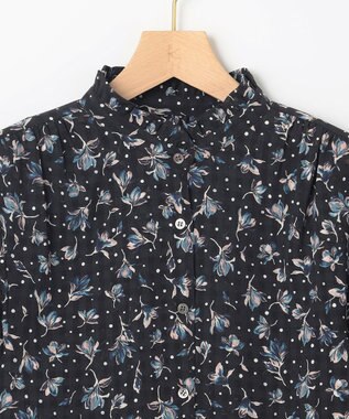 組曲 S フラワードットプリント ブラウス ブラック系5