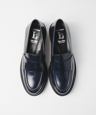 BONTRE 【LucaGrossi/ルカグロッシ】厚底コインローファー/G815M-UA ネイビー