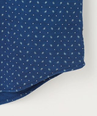 JOSEPH ABBOUD 【オーガニックコットン使用・自然なストレッチ性】JOE COTTON ストレッチオックスペイズリー シャツ ネイビー系5