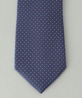 GOTAIRIKU 定番【日本製】シルク ネクタイ_ピンドット ブルー系8