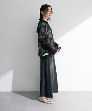 Green Parks ・ＳＵＧＡＲ　ＳＰＯＯＮ　シアーレースフーディー Black