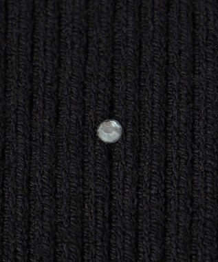 ANY SIS 【洗える】ビジュー プルオーバー ブラック