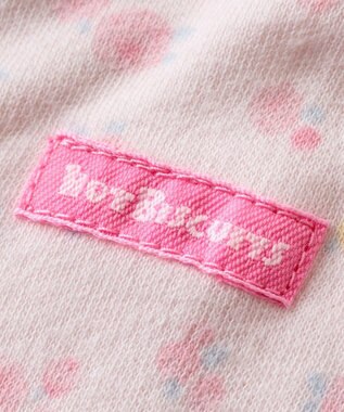 MIKI HOUSE HOT BISCUITS 【50-60㎝】 スムース素材 総柄ツーウェイオール ピンク