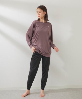 OP／FILA 【FILA】水陸両用フィットネスウェア 2点セット ダークパープル