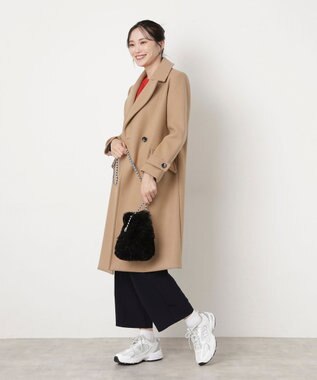 MOONBAT 【ファーバッグ 】2WAYスマートフォンポシェット  フェイクファー ブラック