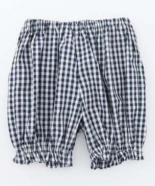 組曲 KIDS 【80-100㎝】ギンガム セットアップ ネイビー系3