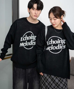 WEGO 【新色追加/ユニセックス着用ITEM/SMLサイズ展開】ジャガードグラフィックプルオーバー（LS） 柄5