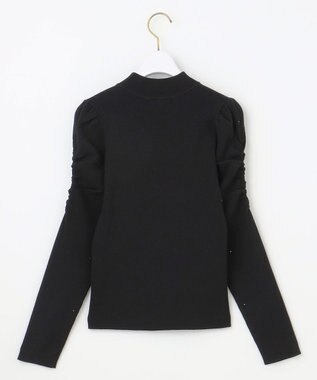 ANY SIS 【洗える】ビジュー プルオーバー ブラック