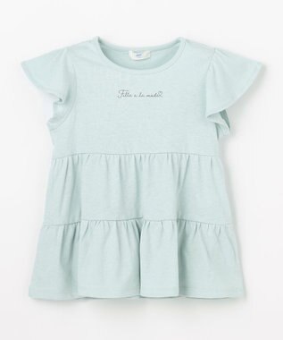 ANY KIDS 【綿100%/接触冷感】ひんやり ティアードチュニック ミント