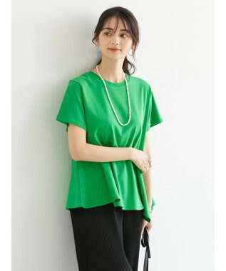 AMERICAN HOLIC 裾フレア切り替えカットプルオーバー Green