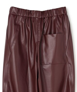 BEIGE， HYAL / フェイクレザーカービーラインイージーパンツ Bordeaux