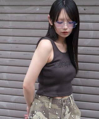 WEGO スタッズグラフィックタンク スミクロ