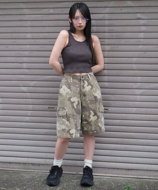 WEGO スタッズグラフィックタンク スミクロ