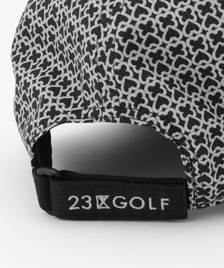 23区GOLF 【UNISEX】モノグラムプリントキャップ ブラック系5