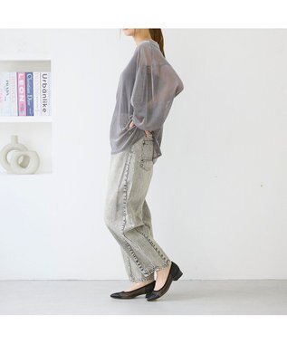 MODE ET JACOMO <carino>ポインテッドトゥメッシュパンプス ブラック