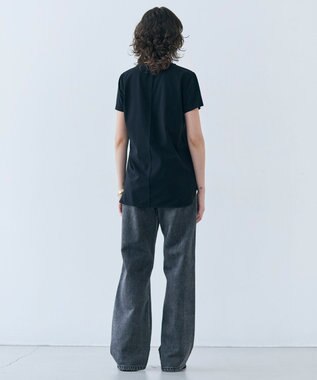 BEIGE， 【洗える】BROIS / 半袖コットンＴシャツ Black